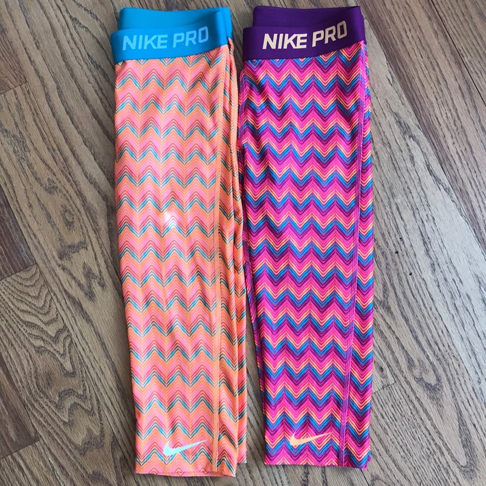 Girls nike pro leggings (2)